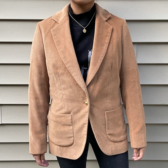 Velvet Tan Blazer - Picture 3 of 16